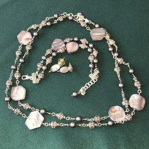 Brighton set grey mother of pearl